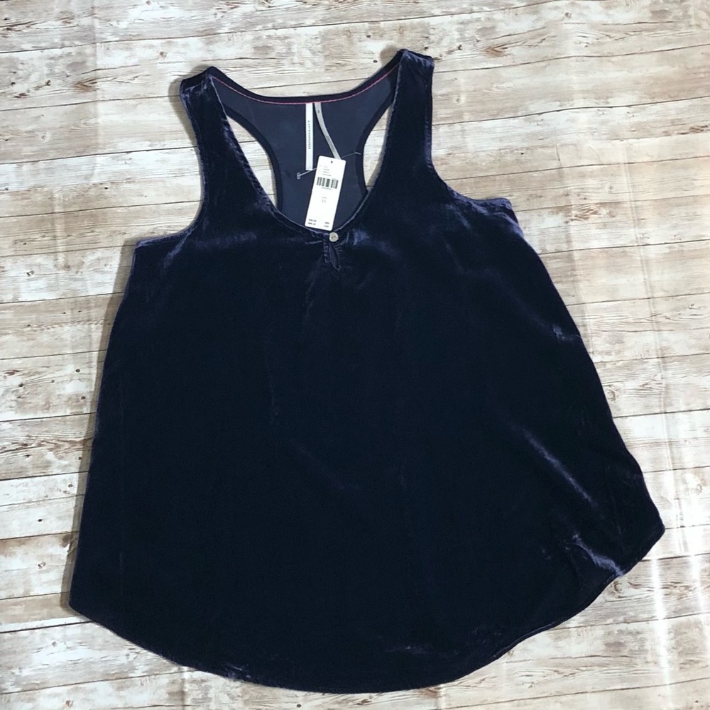 Anthropologie Velvet Tank Top Size XS